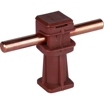 Hromosvod Podpěra vedení DEHNsnap, plast hnědý H 36mm, pro prům. 8mm, se závitem M8 204037