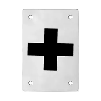 Interex design Piktogram čtvercový první pomoci / Nerezová ocel