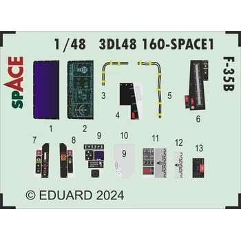 Plastikový model Eduard 1/48 F-35B SPACE (TAMIYA)