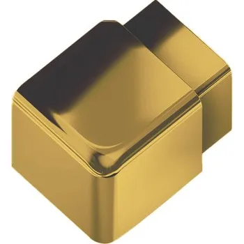 Stavební profil EX1/SP7 vnitřní/vnější růžek k ukončovací liště Q ACARA, nerez V2A RAL1036 perleťová zlatá lesklá, 6 mm, 1 ks