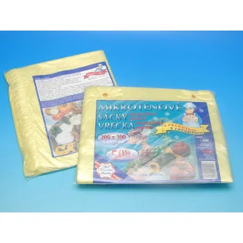 Sáček na potraviny Sáček mikroten 20x30cm zamražovací žlutý 50 ks 6104