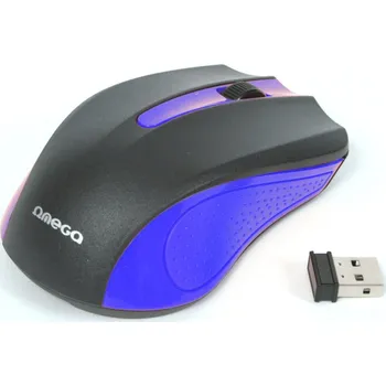 Omega mouse bezdrátová OM0419BL modrá