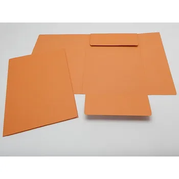 Mapa odkládací 3 klopy oranžová 253 Hit