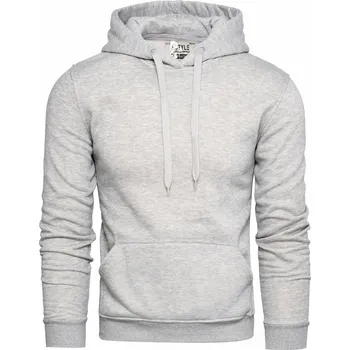 Pánská mikina Recea Pánská mikina s kapucí Saidi šedá XL