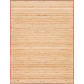 Koberec vidaXL Bambusový koberec s protiskluzovým podkladem hnědý, 150 x 200 cm