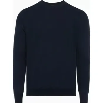 Pánský svetr PORSCHE DESIGN Crew neck pullover Svetr pulovr s kulatým výstřihem námořní modrá (Stylový pulovr vyrobený z vysoce kvalitní vlny Merino)