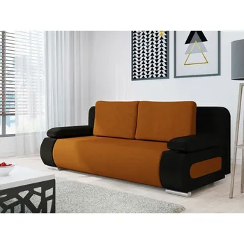 Pohovka Rozkládací pohovka LENKE - černá / hnědá