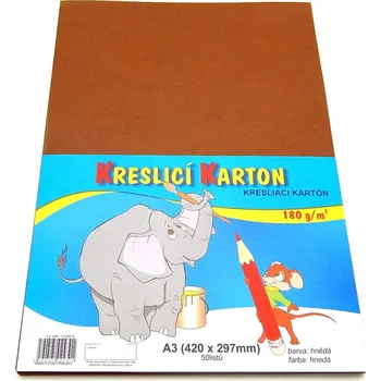Stepa Karton kreslící A3/180g,hnědá / bal 2131