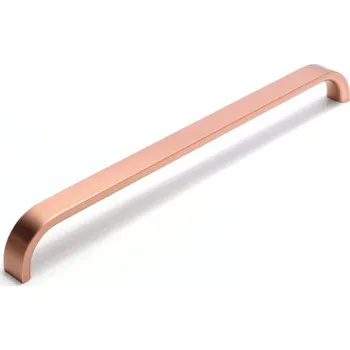 Nábytkové kování Rujzdesign Úchytka LESSIA / Měděná nerez 128 mm