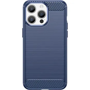 Pouzdro na mobilní telefon Carbon odolný gelový obal na iPhone 15 Pro Max - modrý