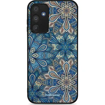 Pouzdro na mobilní telefon Lesklý kryt Mobiwear Glossy - Samsung Galaxy A15 / A15 5G - G038G - Modré mandala květy (Prémiové lesklé pouzdro, obal, kryt Mobiwear Glossy na mobil Samsung Galaxy A15 / A15 5G - G038G - Modré mandala květy, materiál Plast + TPU silikon - krytí po všech)