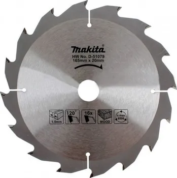 Pilový kotouč Makita D-51079 165 x 20 mm 16 zubů