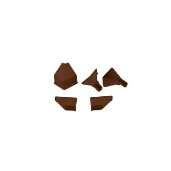 Kuchyňská pracovní deska KAINDL Sada koncovek na těsnící lištu / Hnědá