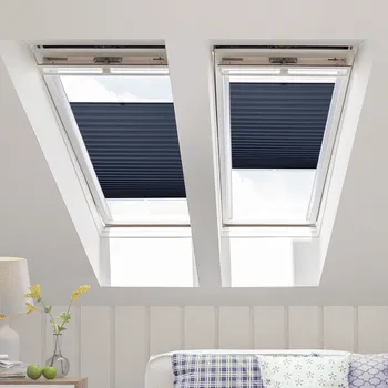 Roleta FOA Plisé roleta na střešní okna Stínicí, Tmavě modrá, P 10797 , 40 x 50 cm