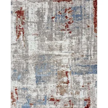 Koberec JAKS KOBEREC LUXESS S KRÁTKÝM VLASEM BORDÓ-ŠEDÝ 25089A Rozměry: 140 x 190