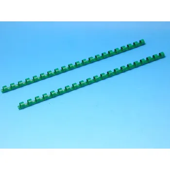 Kancelářská technika Hřeben 10 zelený pro kroužk.vazbu 1895