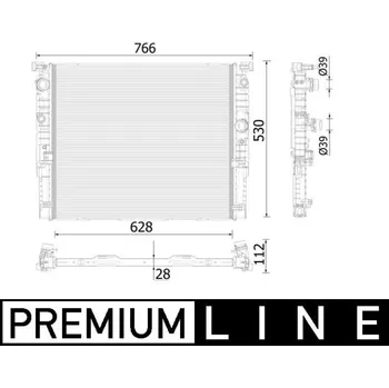 Chladič motoru Chladič, chlazení motoru MAHLE CR 937 000P