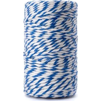 KOZÁČEK Provázek potravinářský bavlna 250g/166m bílomodrá COMBI