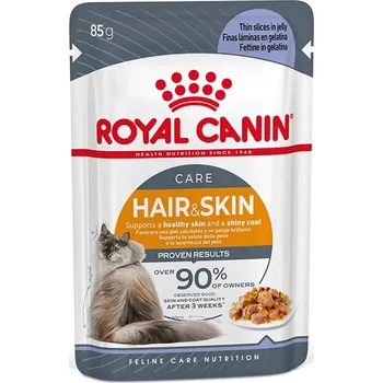 Krmivo pro kočku 12x85g Royal Canin Hair & Skin Care v želé