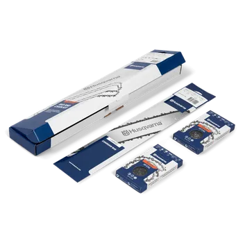 Pilový řetěz HUSQVARNA SET 0,325" 1x LIŠTA lam. + 2x ŘETĚZ X-CUT SP33G - 18"/72ČL/ kulatý zub