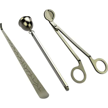 Svíčka Sada pro péči o svíčky elegant bronz