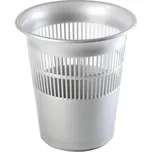 Koš odpadkový d29x31cm, stříbrný, kancelářský, plast
