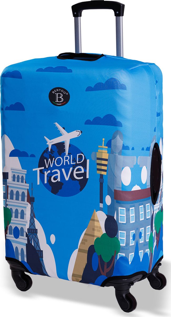 Obal na cestovní kufr BERTOO - Travel the world velikost M