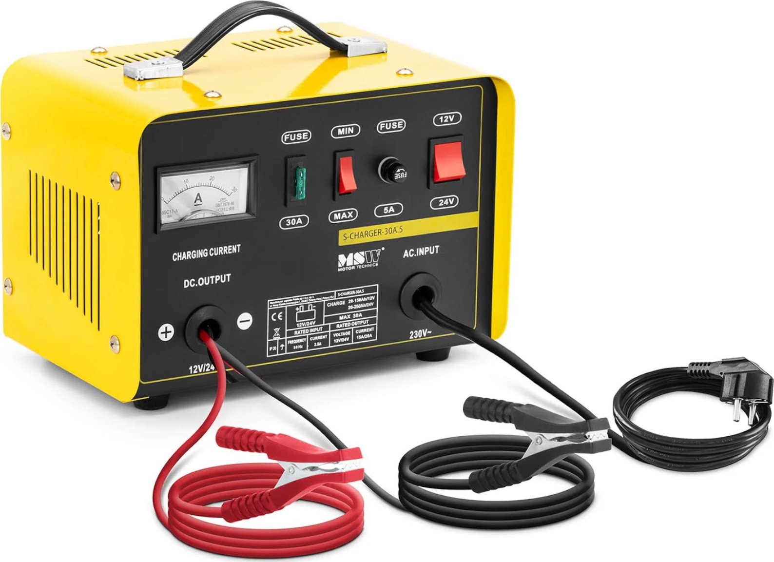 MSW S-CHARGER-50A Avviatore Di Emergenza Per Auto Caricabatterie