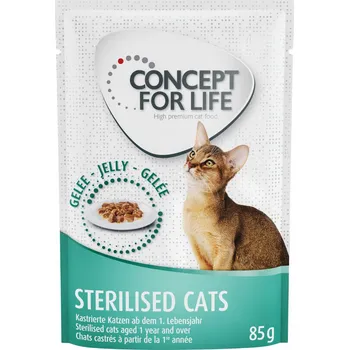 Krmivo pro kočku 48x85g Concept for Life - Sterilised Cats v želé &nbsp;&nbsp;&nbsp;&nbsp;&nbsp;&nbsp;&nbsp;