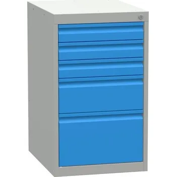 Zásuvkový kontejner KOVONA Podstavný dílenský kontejner - 5x zásuvka