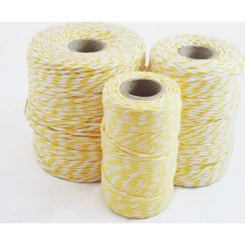 KOZÁČEK Provázek potravinářský bavlna 250g/166m bílozlatá COMBI