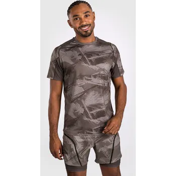 Pánské tričko Pánské funkční tričko Venum Electron 3.0 Dry-Tech - Sand písková Velikost: S