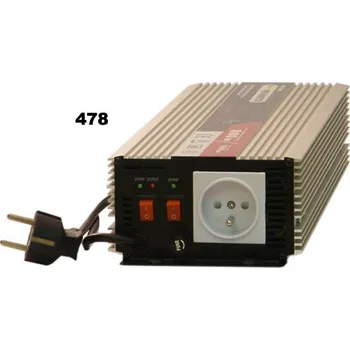 Měnič napětí Měnič+dobíječka z 24V DC na 230V AC 800W sinus