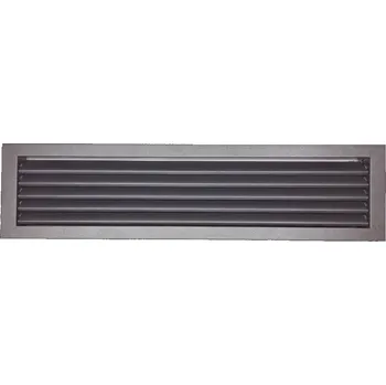 Větrací mřížka LAgrid s.r.o. Větrací kovová lamelová mřížka 60x15 Exteriér Černá