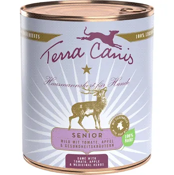 Krmivo pro psa 6x800g Terra Canis Senior bez obilnin - zvěřina s rajčaty, jablky a bylinkami