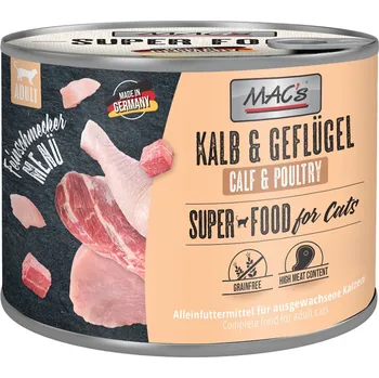 6x200g MAC's Cat Gurmán - telecí a drůbeží