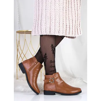 Dámská zimní obuv MODERN WORLD Hnědé kotníkové boty FN-09-3CA Velikost: 37