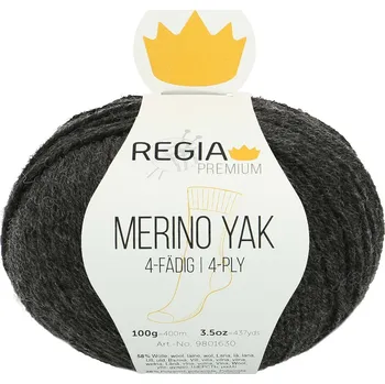 Příze REGIA PREMIUM Merino Yak 07512 Antracit (Příze REGIA PREMIUM Merino Yak 07512 Anthrazit)
