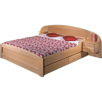 Postel Dřevěná postel Rebeka 200x200 Buk Doprava ZDARMA.
