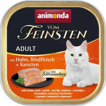 Krmivo pro psa Animonda Vom Feinsten 36x100g animonda Vom Feinsten Adult delikátní - kuřecí, hovězí maso a mrkev