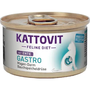 Krmivo pro kočku 6x85g Kattovit Gastro - kachní