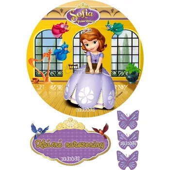 Přisada na vaření a pečení Princezna Sofie č.3 jedlý papír - Bez úprav