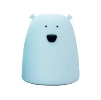 Lampička Rabbit & Friends Dotyková lampička medvídek, modrá