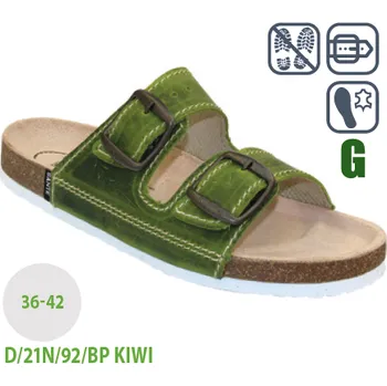 Dámská zdravotní obuv Santé D/21N/92/BP KIWI Barva: Zelená, Velikost: 36, Stélka: Anatomicky tvarovaná