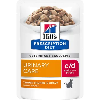 Krmivo pro kočku 24x85g Hill's Prescription Diet c/d Urinary Stress kuřecí