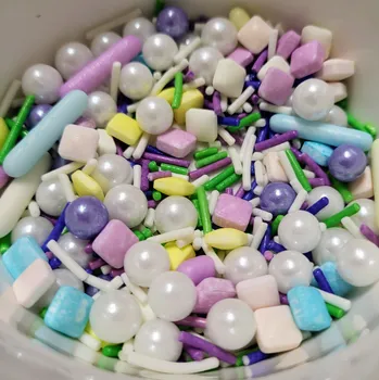 Jedlá dekorace na dort Lucie´s Sprinkles Jarní vábení - pastelová super barevná kombinace ✨ 55g: 55g