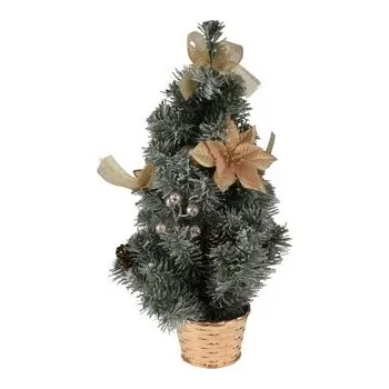 Vánoční stromek stromek vánoční v květníku 60cm ozdobený ZE/mix barev