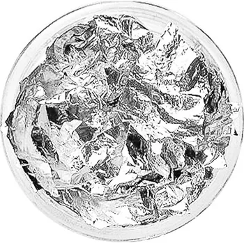 BIO NAILS Zdobící jemná folie na nehty stříbrná