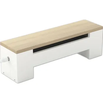 Radiátor Lavičkový konvektor KORALINE Optimal LDO V 300 x D 1000 x H 265 mm bílý s bukovou deskou