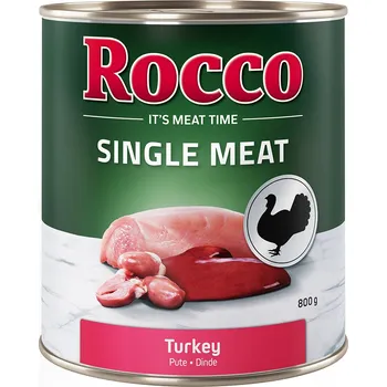 Krmivo pro psa 12x800g Rocco Single Meat - krůtí
